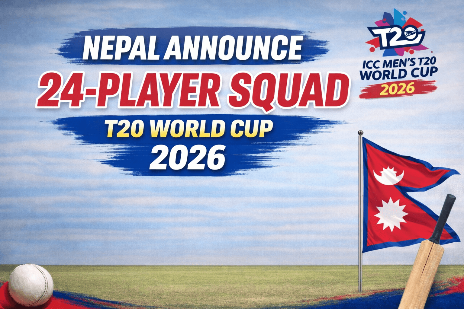 Nepal Announce 24-Player Training Camp Squad Ahead of ICC Men’s T20 World Cup 2026